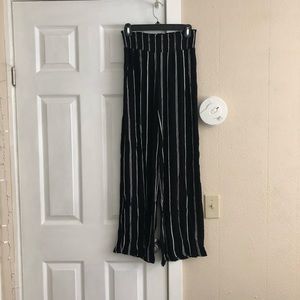 Flowy striped wide leg pants